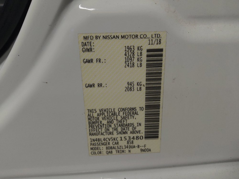 Used 2019 Nissan Altima 2.5 SR FWD image 33