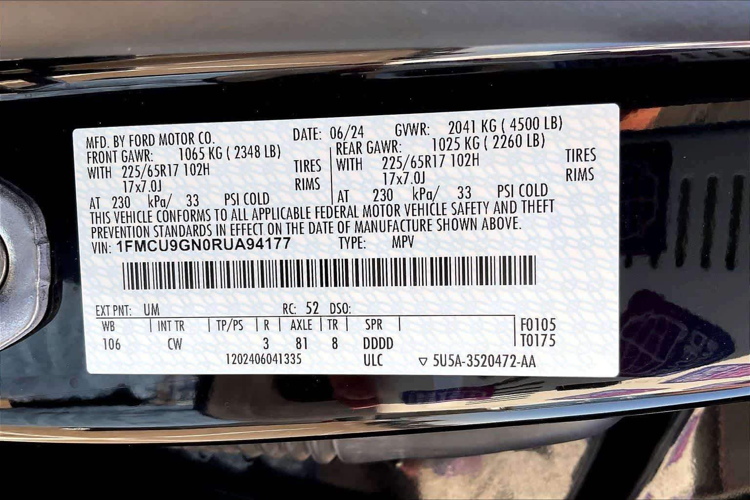 Used 2024 Ford Escape Active image 20