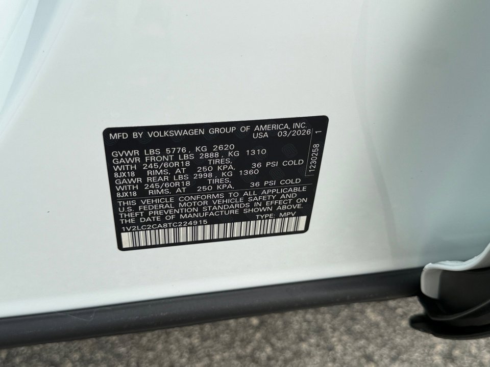 New 2026 Volkswagen Atlas Cross Sport SE image 35