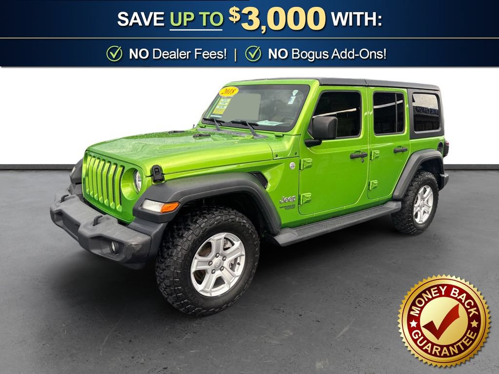 Used 2018 Jeep Wrangler Unlimited Sport S AWD/4WD image 1