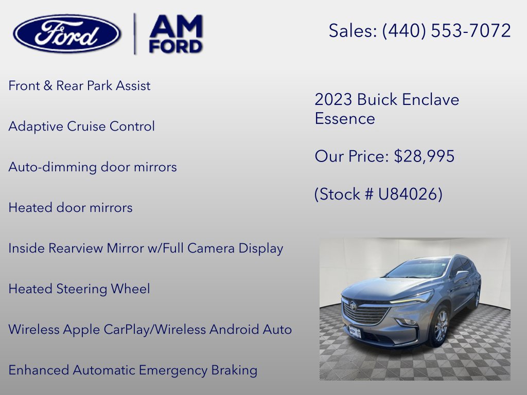 Used 2023 Buick Enclave Essence w/ Experience Buick Package AWD/4WD image 24