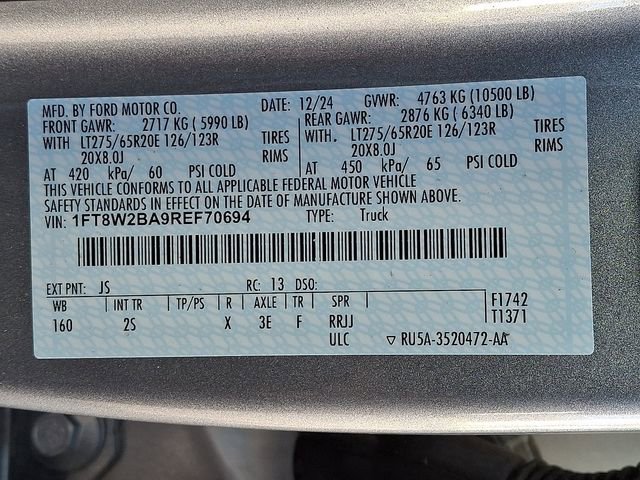 Used 2024 Ford F250 XLT w/ Black Appearance Package image 27