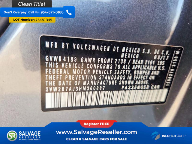 Used 2017 Volkswagen Jetta S w/ Jetta S Cold Weather Package image 16