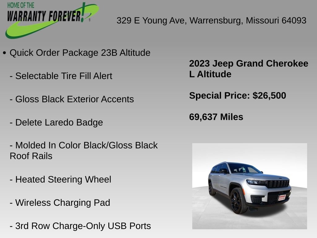 Used 2023 Jeep Grand Cherokee L Laredo image 9