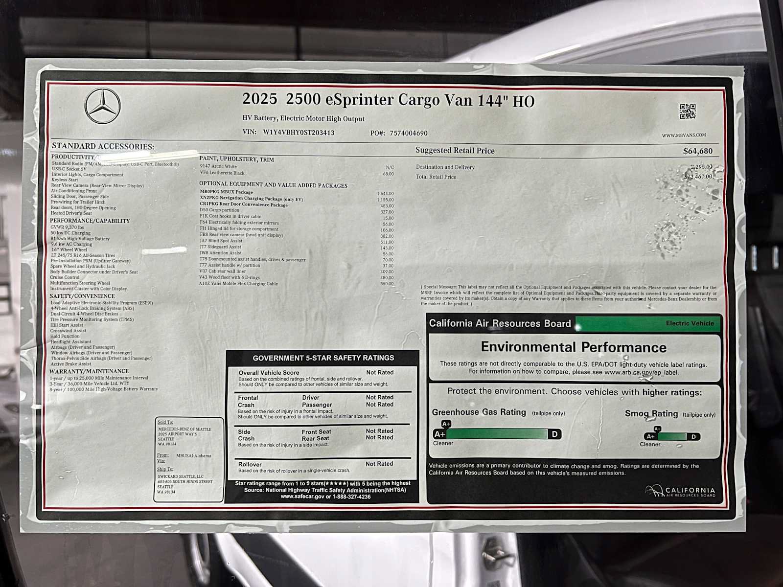 New 2025 Mercedes-Benz eSprinter 144 Cargo image 42