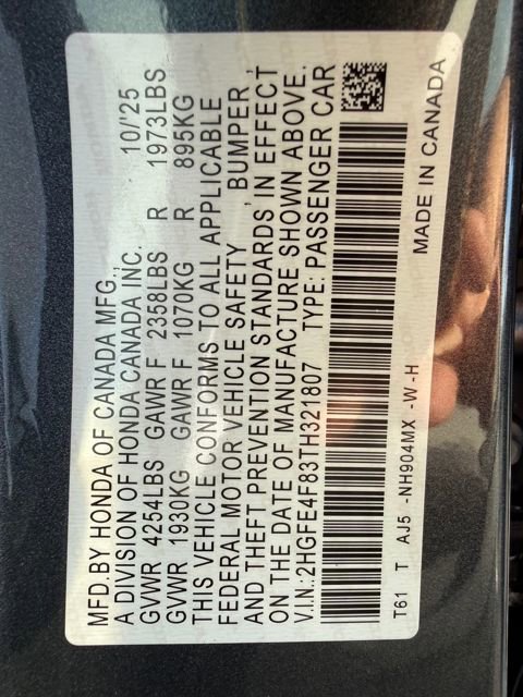 New 2026 Honda Civic Sport Touring image 19