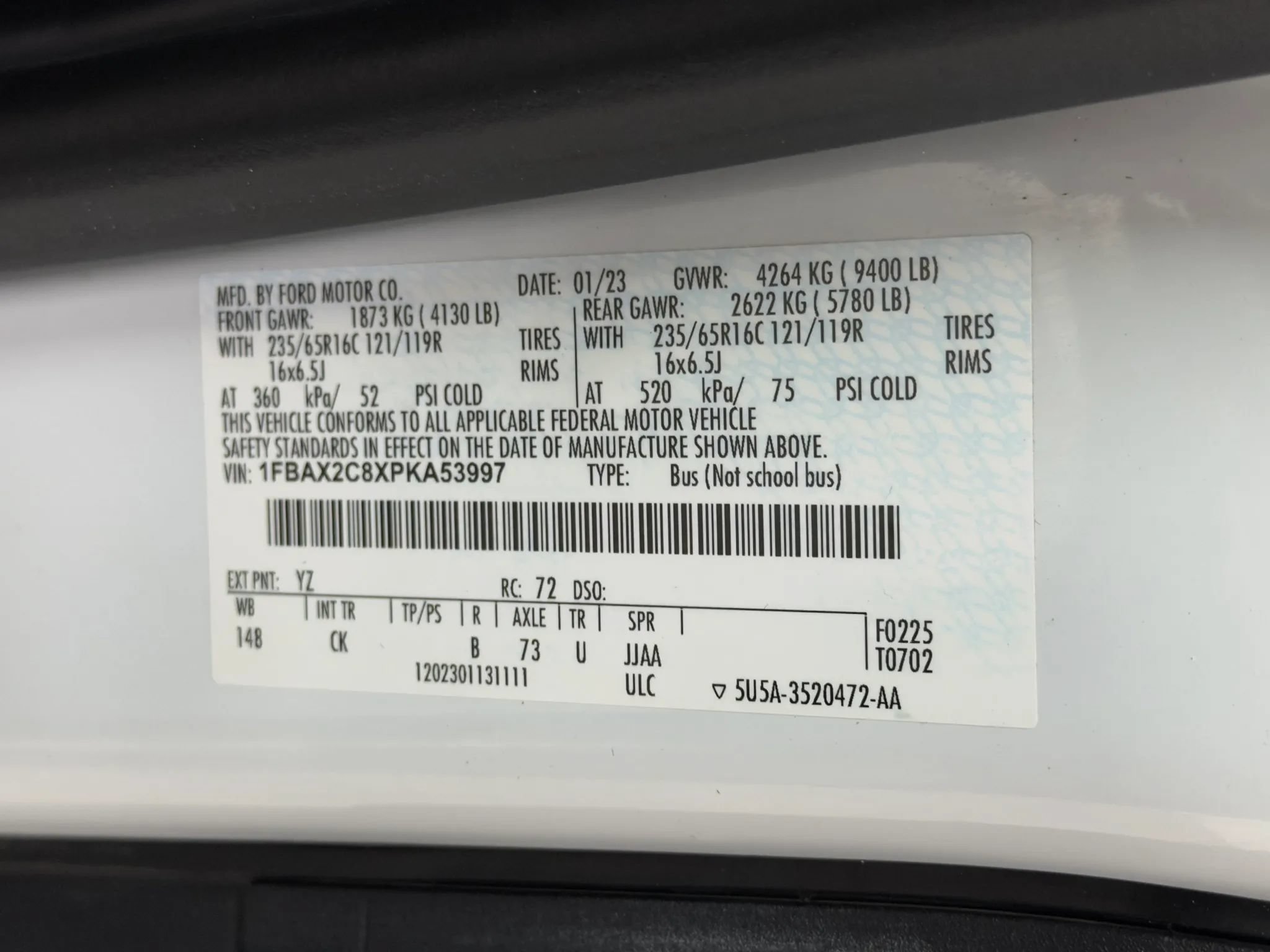 Used 2023 Ford Transit 350 XLT RWD image 52