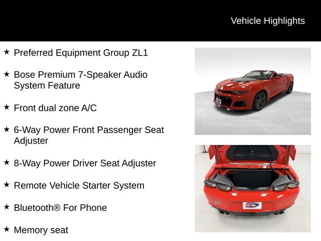 Certified 2023 Chevrolet Camaro ZL1 RWD image 27