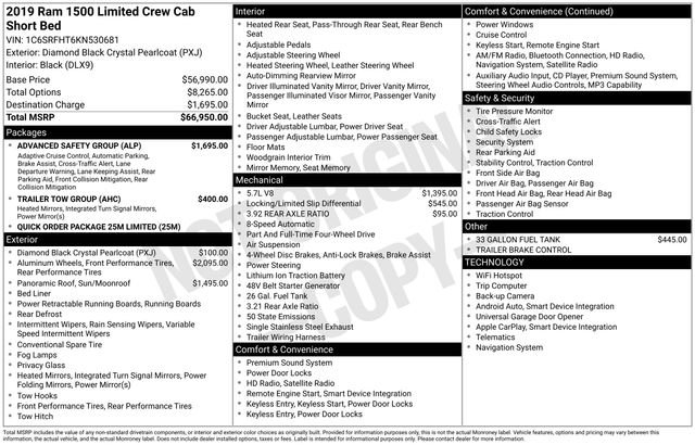 Used 2019 RAM 1500 Limited w/ Advanced Safety Group image 3