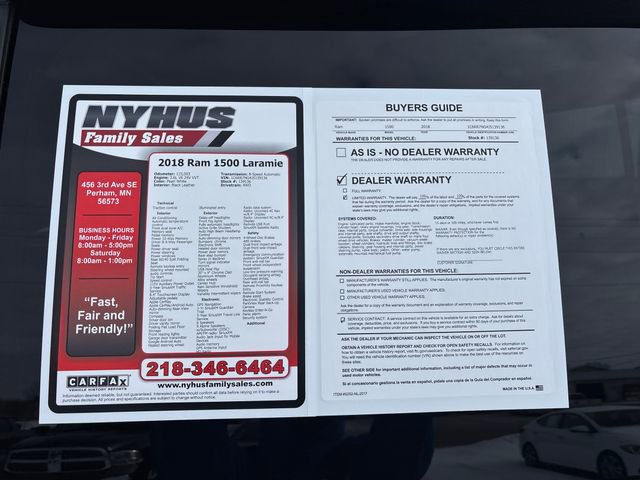 Used 2018 RAM 1500 Laramie w/ Convenience Group image 52