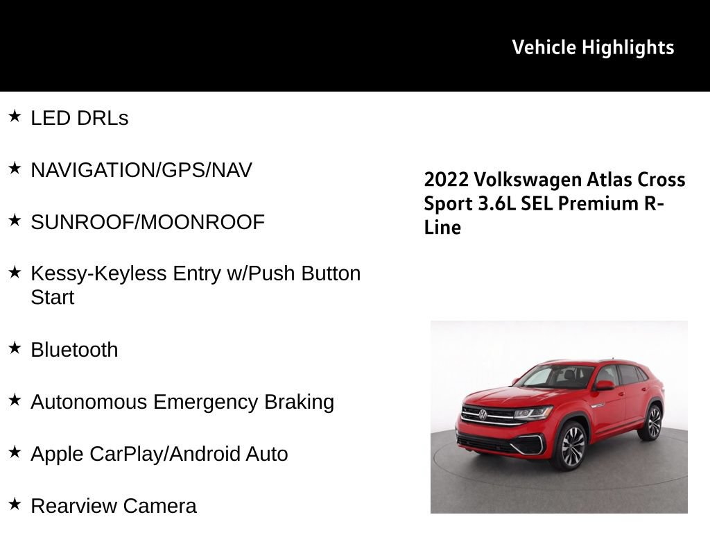 Used 2022 Volkswagen Atlas Cross Sport SEL Premium R-Line AWD/4WD image 31