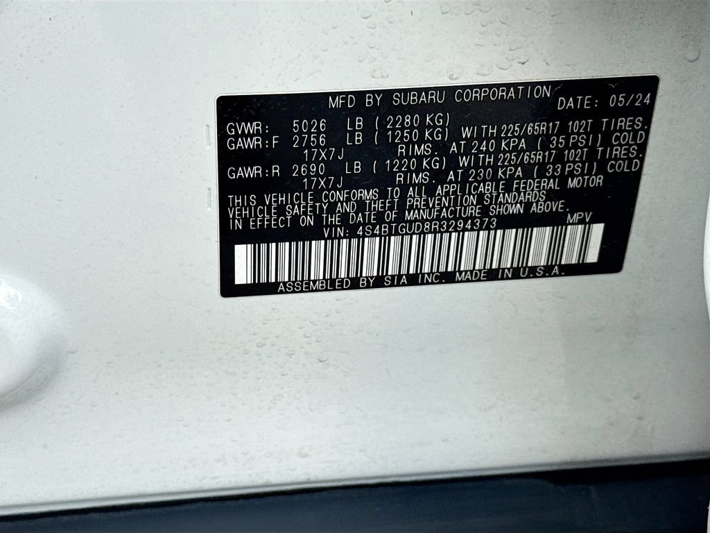 Certified 2024 Subaru Outback Wilderness AWD/4WD image 43