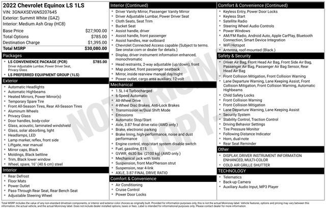 Certified 2022 Chevrolet Equinox LS w/ LS Convenience Package image 6