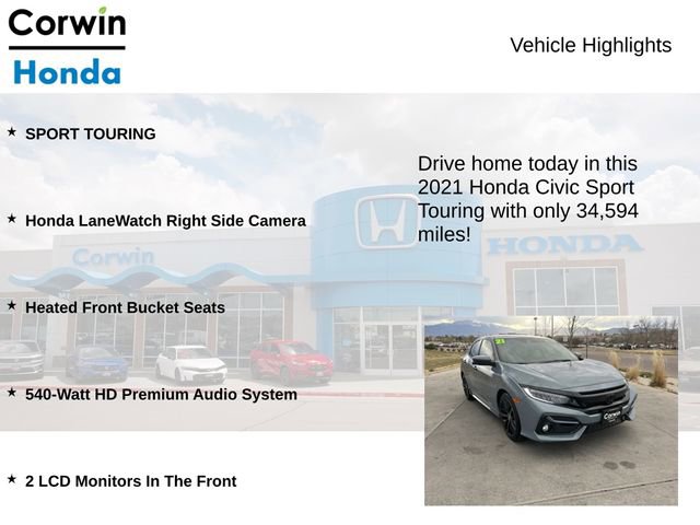 Used 2021 Honda Civic Sport Touring image 6