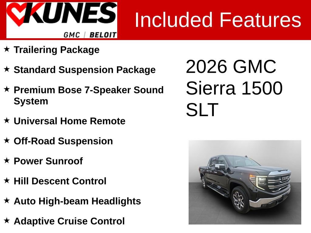 New 2026 GMC Sierra 1500 SLT w/ SLT Premium Package image 3