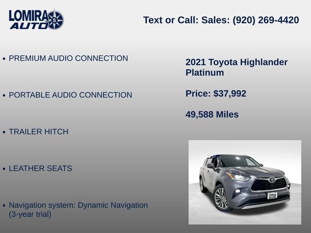 Used 2021 Toyota Highlander Platinum AWD/4WD image 21