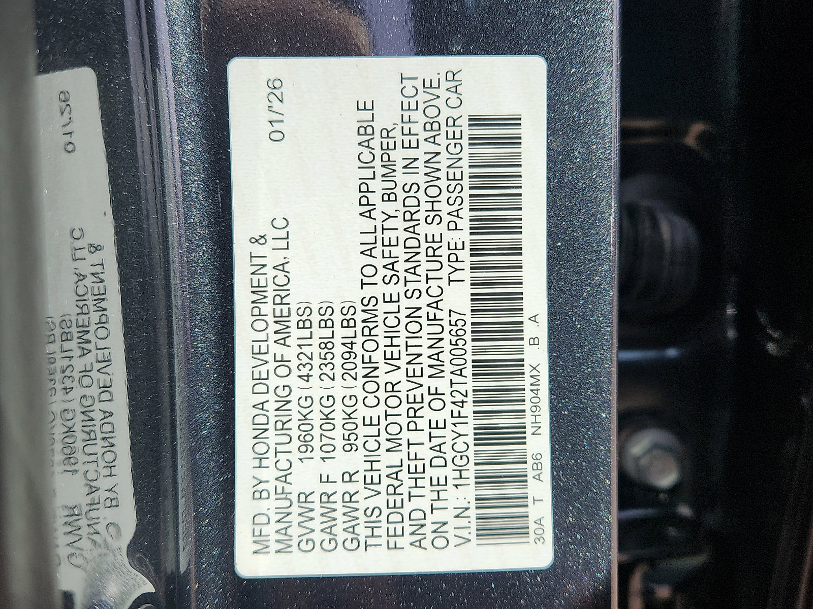 New 2026 Honda Accord SE image 15