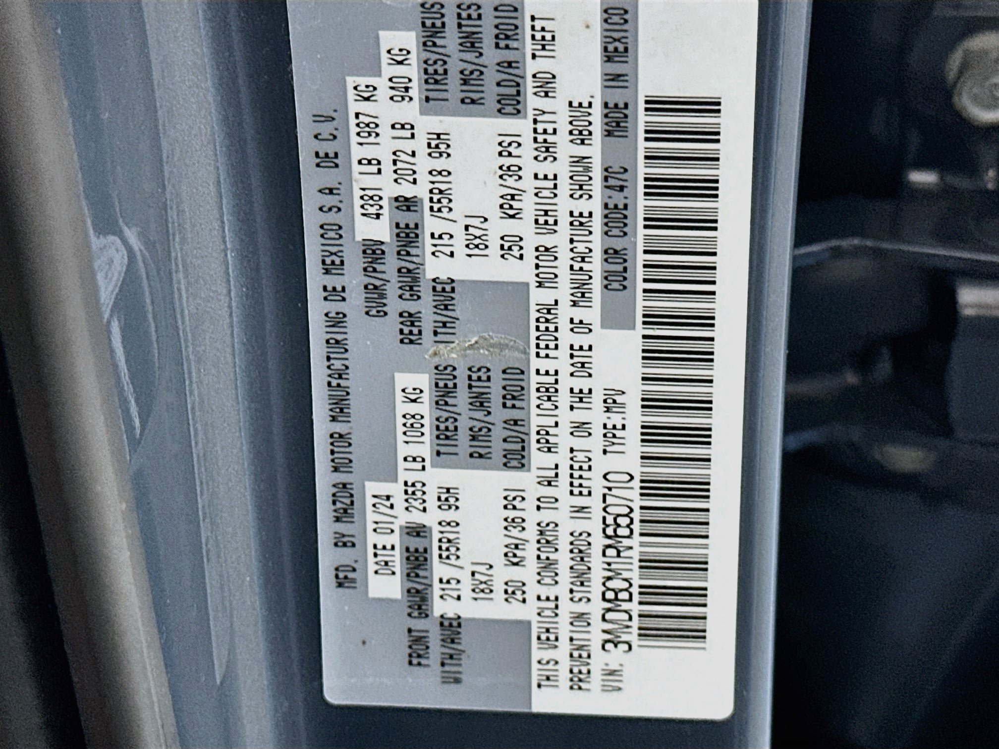 Used 2024 MAZDA CX-30 AWD 2.5 S w/ Preferred Package image 12