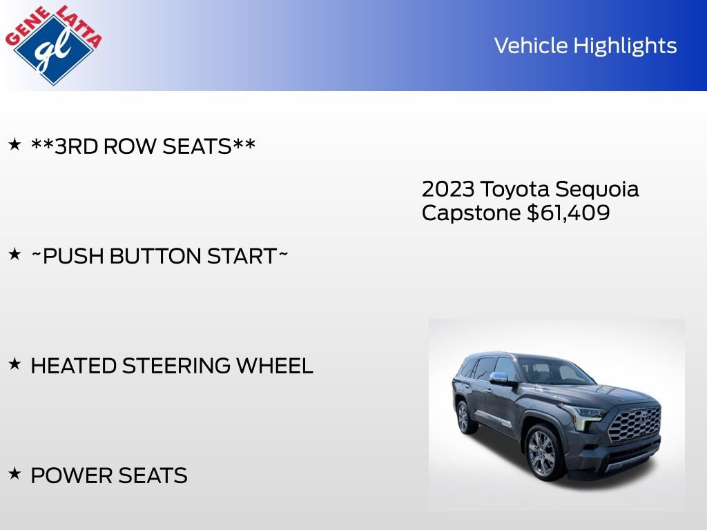 Used 2023 Toyota Sequoia Capstone AWD/4WD image 34