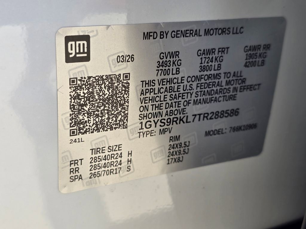 New 2026 Cadillac Escalade ESV Platinum Sport w/ LPO, ONYX Package image 41