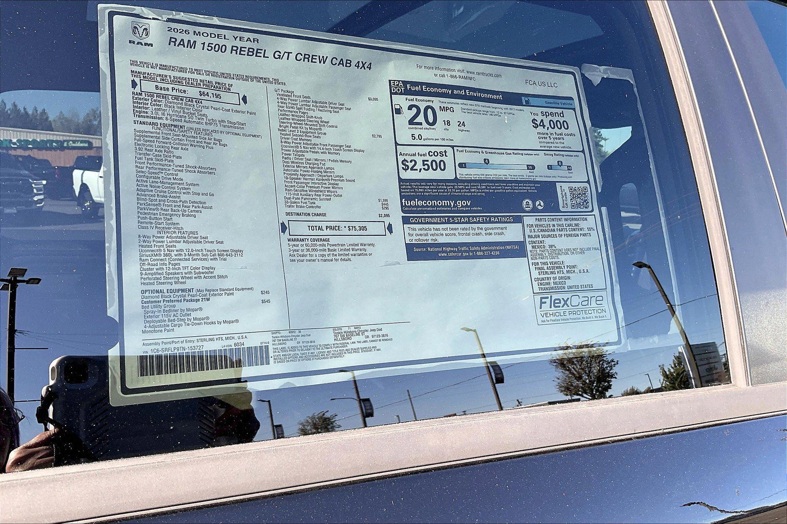 New 2026 RAM 1500 Rebel w/ G/T Package image 14