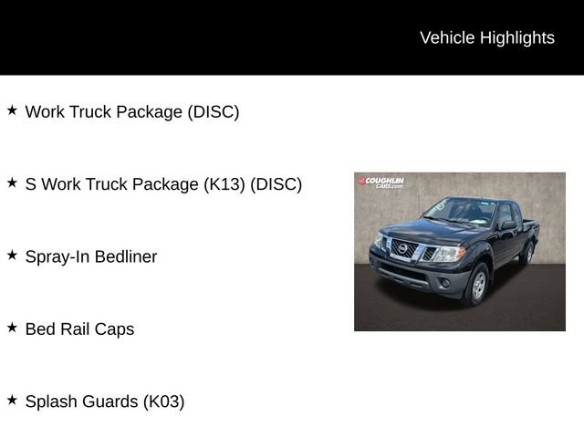 Used 2019 Nissan Frontier S w/ Work Truck Package RWD image 2