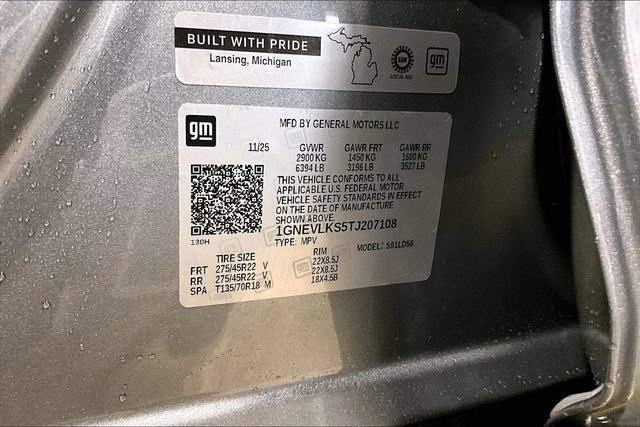 New 2026 Chevrolet Traverse RS w/ LPO, Floor Liner Package AWD/4WD image 13