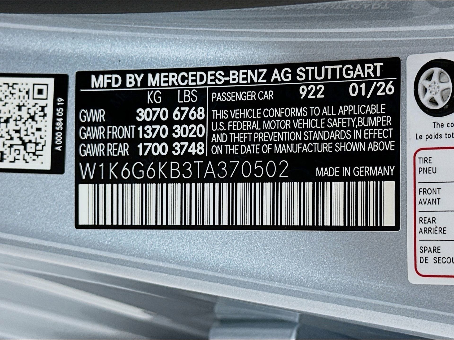 New 2026 Mercedes-Benz S 580e 4MATIC Sedan image 35