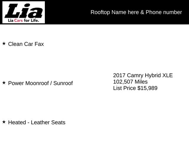 Used 2017 Toyota Camry XLE