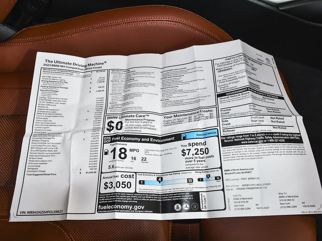 Used 2023 BMW M4 xDrive Competition AWD/4WD image 69
