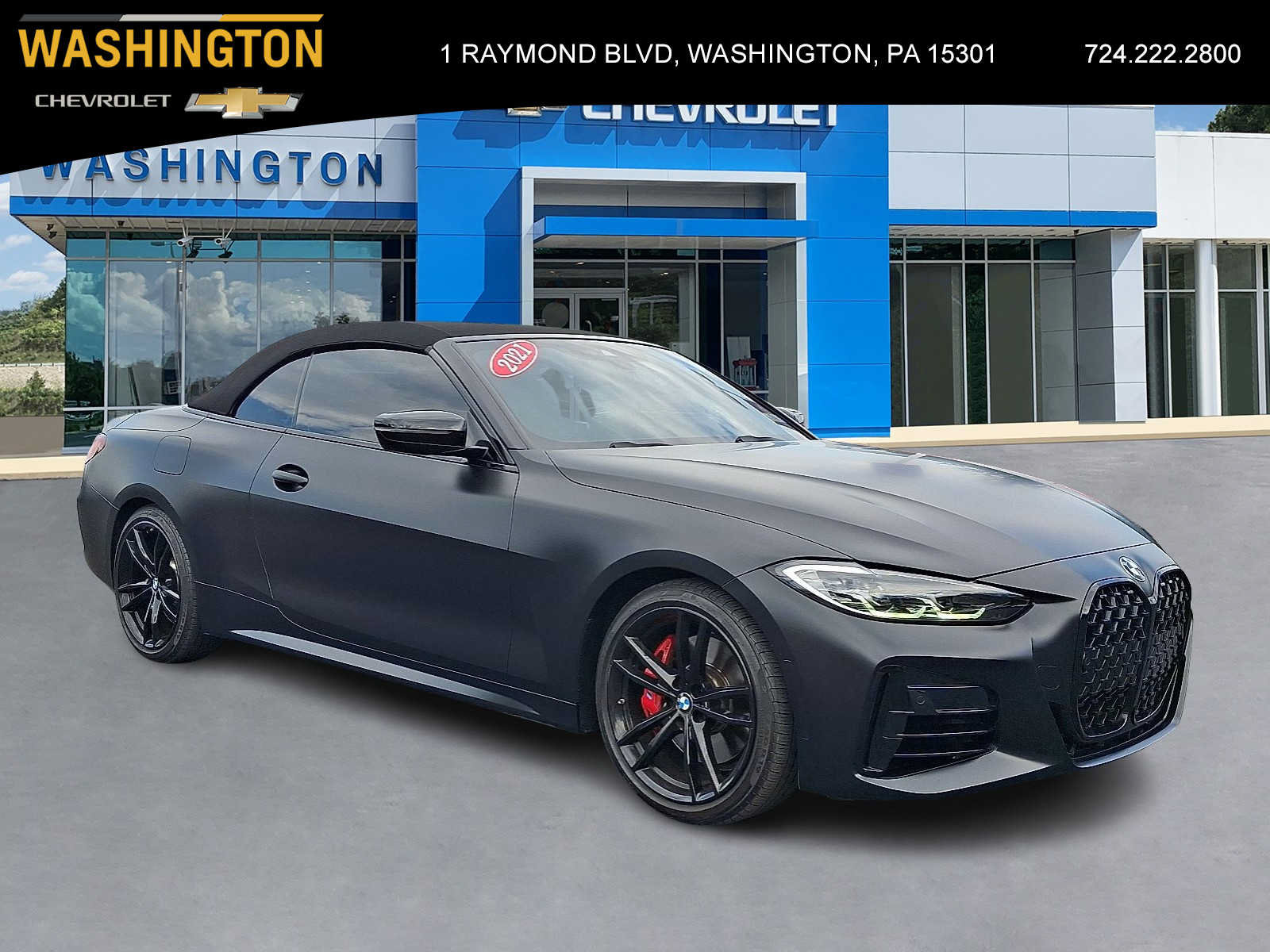 Used 2021 BMW M440i Convertible w/ Premium Package RWD image 1