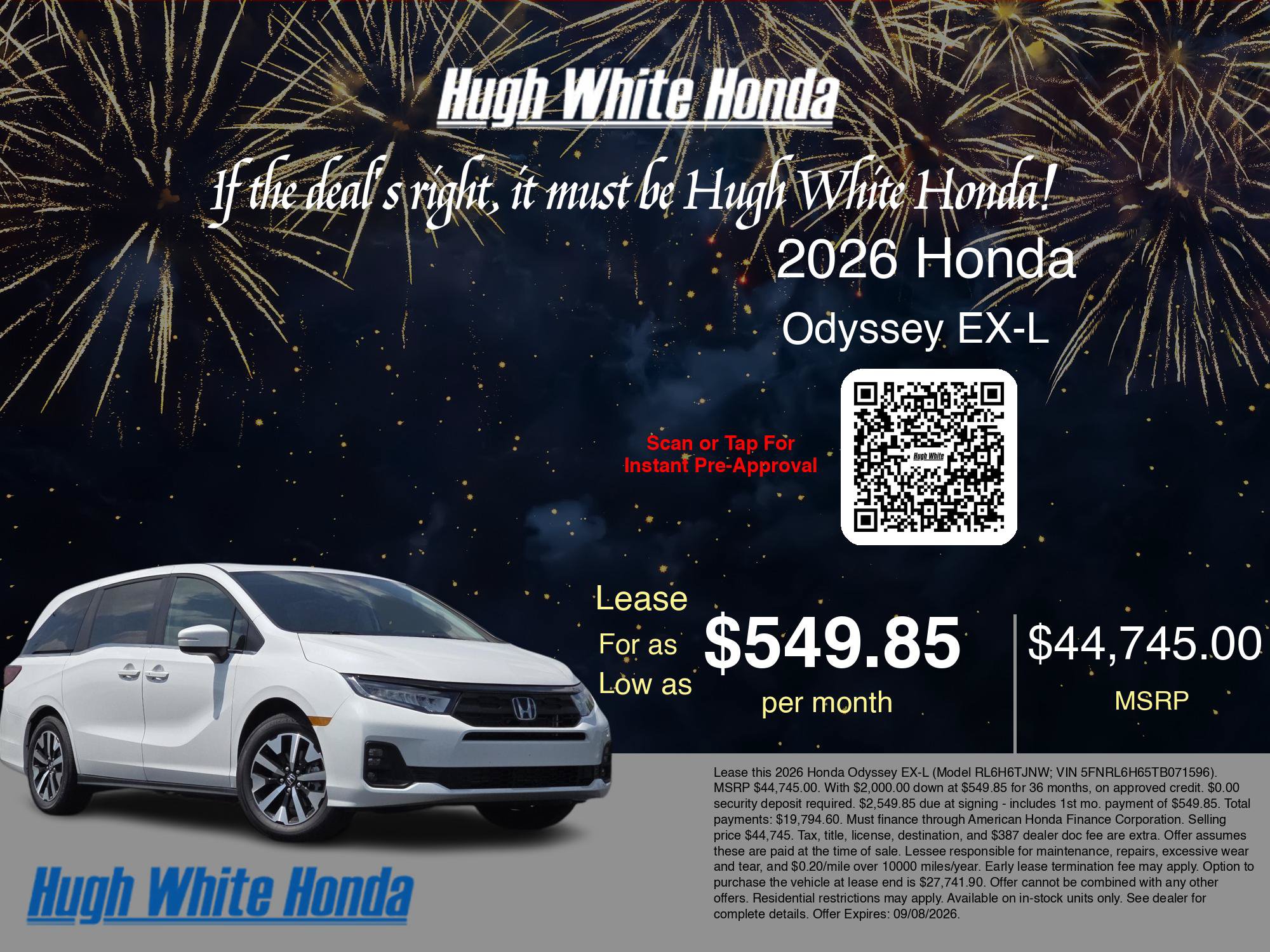 New 2026 Honda Odyssey EX-L image 3