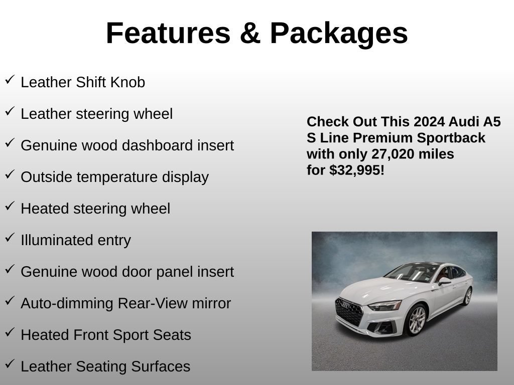 Used 2024 Audi A5 2.0T Premium w/ Convenience Package AWD/4WD image 17