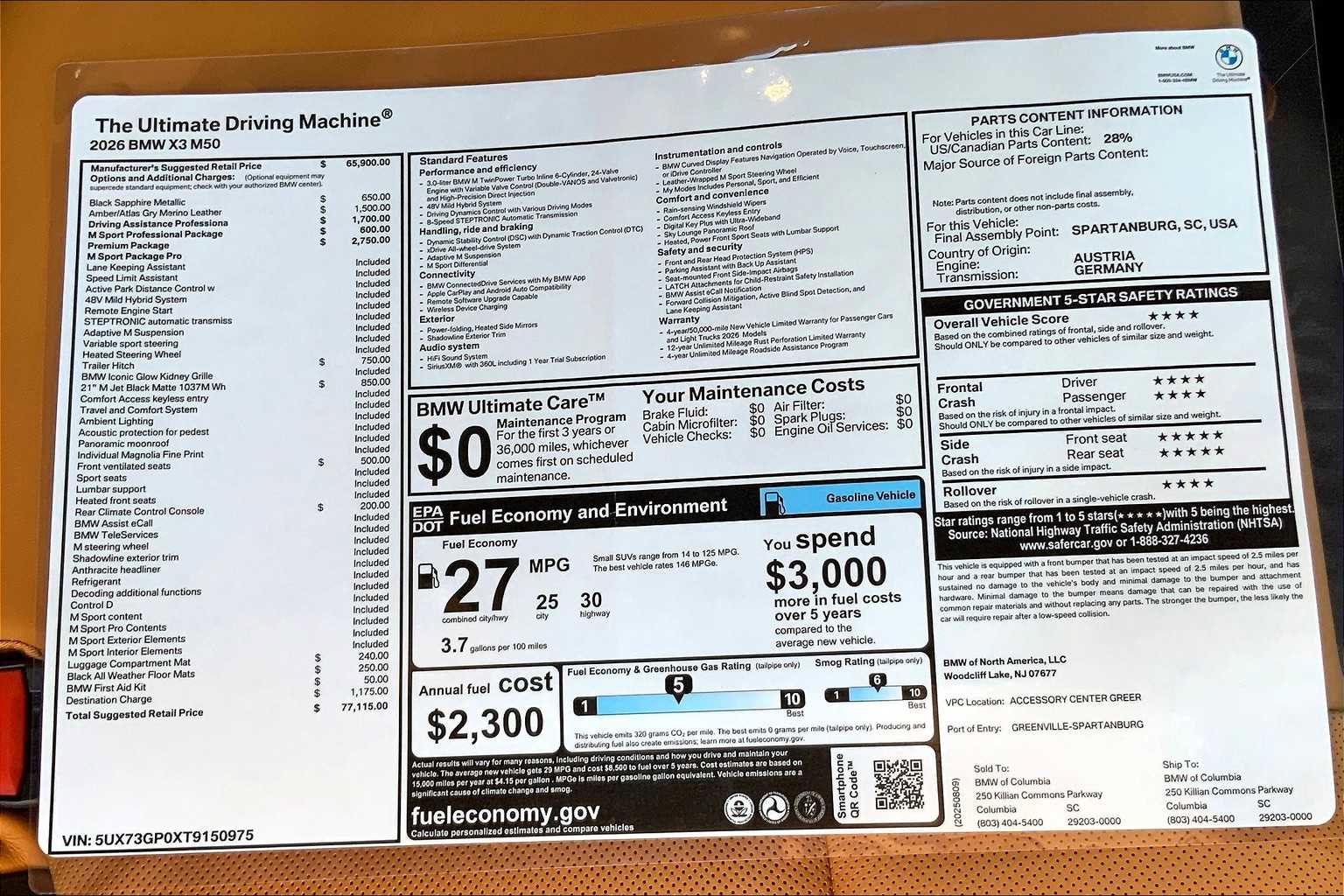 Certified 2026 BMW X3 M50 w/ Premium Package image 19