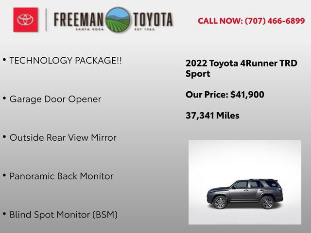 Used 2022 Toyota 4Runner TRD Sport w/ Technology Package image 10