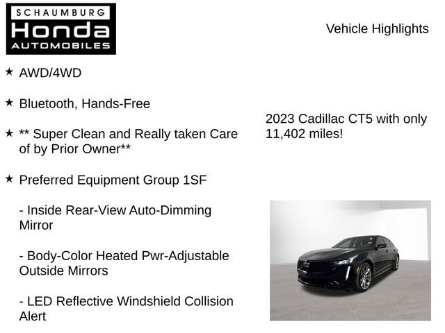 Used 2023 Cadillac CT5 V w/ Cold Weather Package image 8