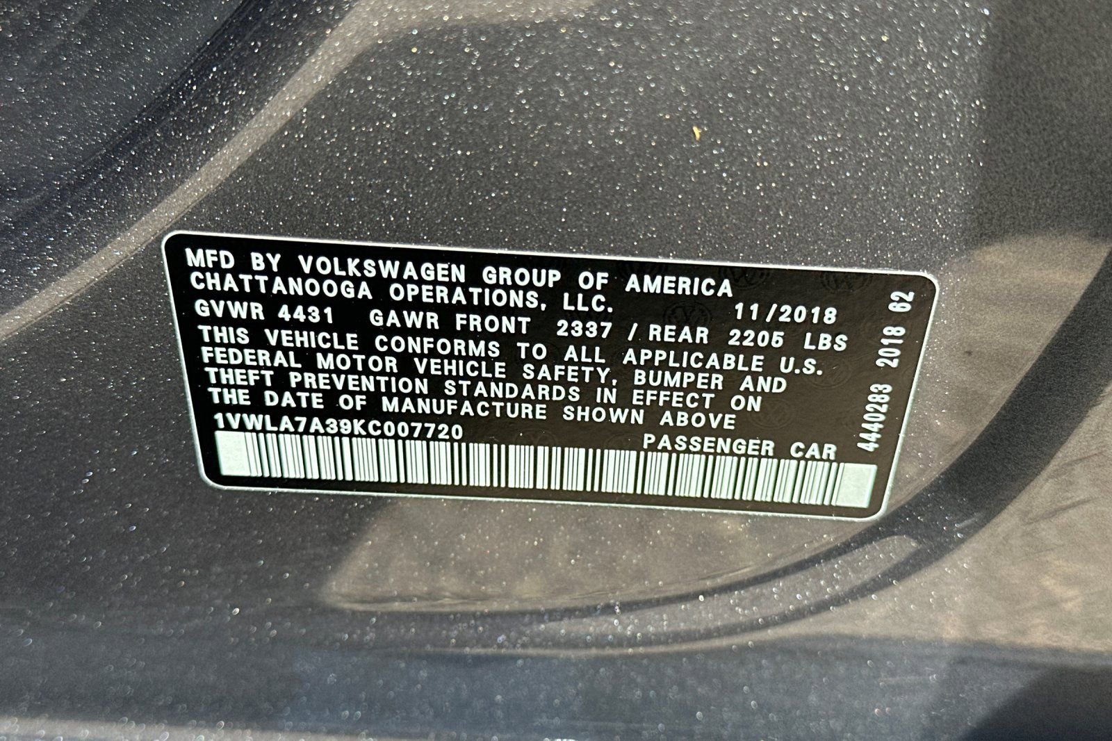 Used 2019 Volkswagen Passat 2.0T Wolfsburg image 27