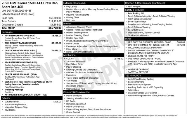 Used 2020 GMC Sierra 1500 AT4 w/ AT4 Premium Package AWD/4WD image 42