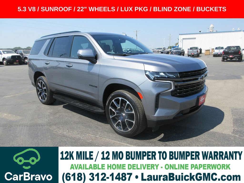 Certified 2022 Chevrolet Tahoe RST w/ Luxury Package AWD/4WD image 1