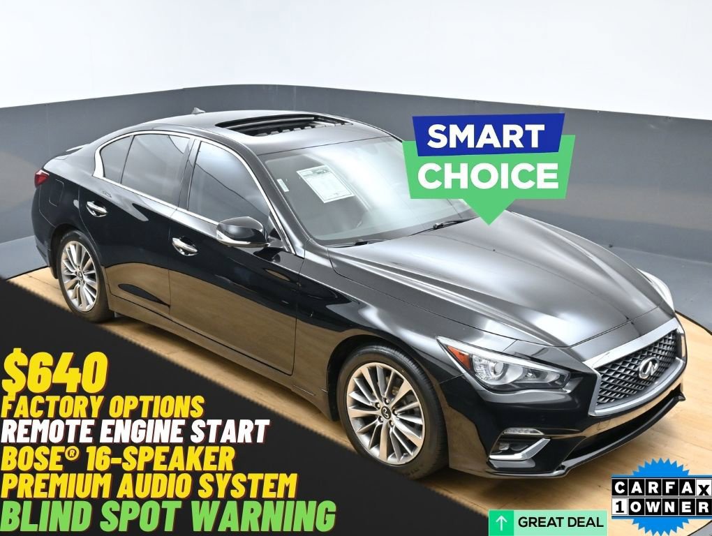 Used 2022 INFINITI Q50 Luxe w/ Cargo Package