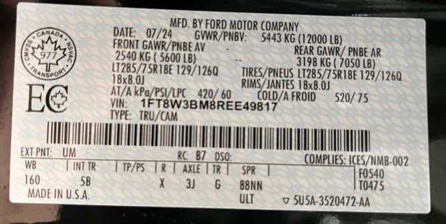 Used 2024 Ford F350 Lariat w/ Tremor Off-Road Package AWD/4WD image 54