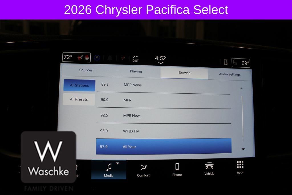 New 2026 Chrysler Pacifica Select w/ S Appearance Package image 44