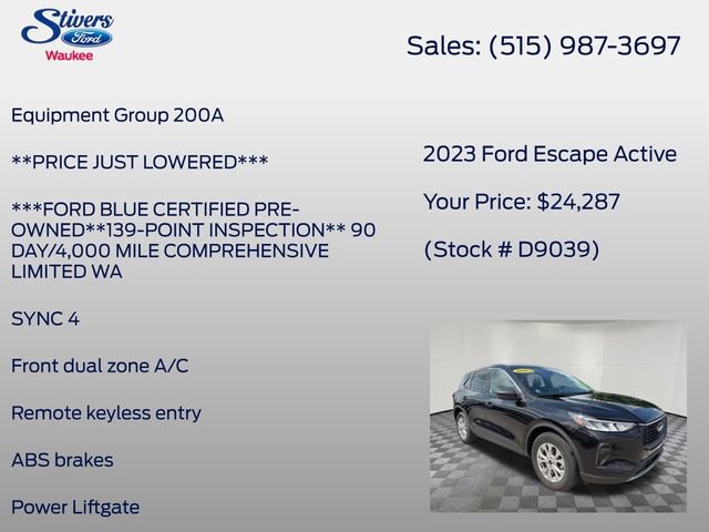 Used 2023 Ford Escape Active AWD/4WD image 8