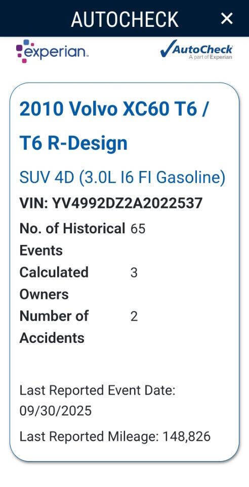 Used 2010 Volvo XC60 T6 image 22