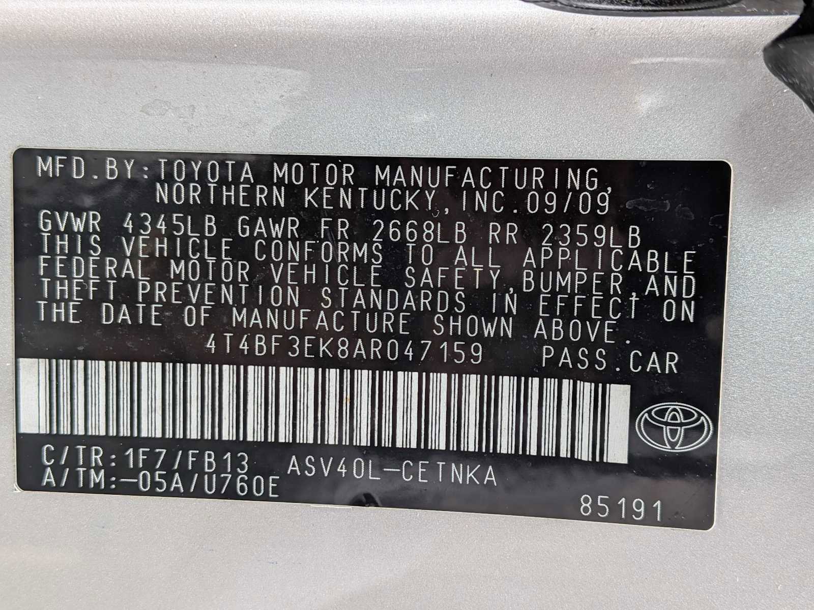 Used 2010 Toyota Camry LE FWD image 27