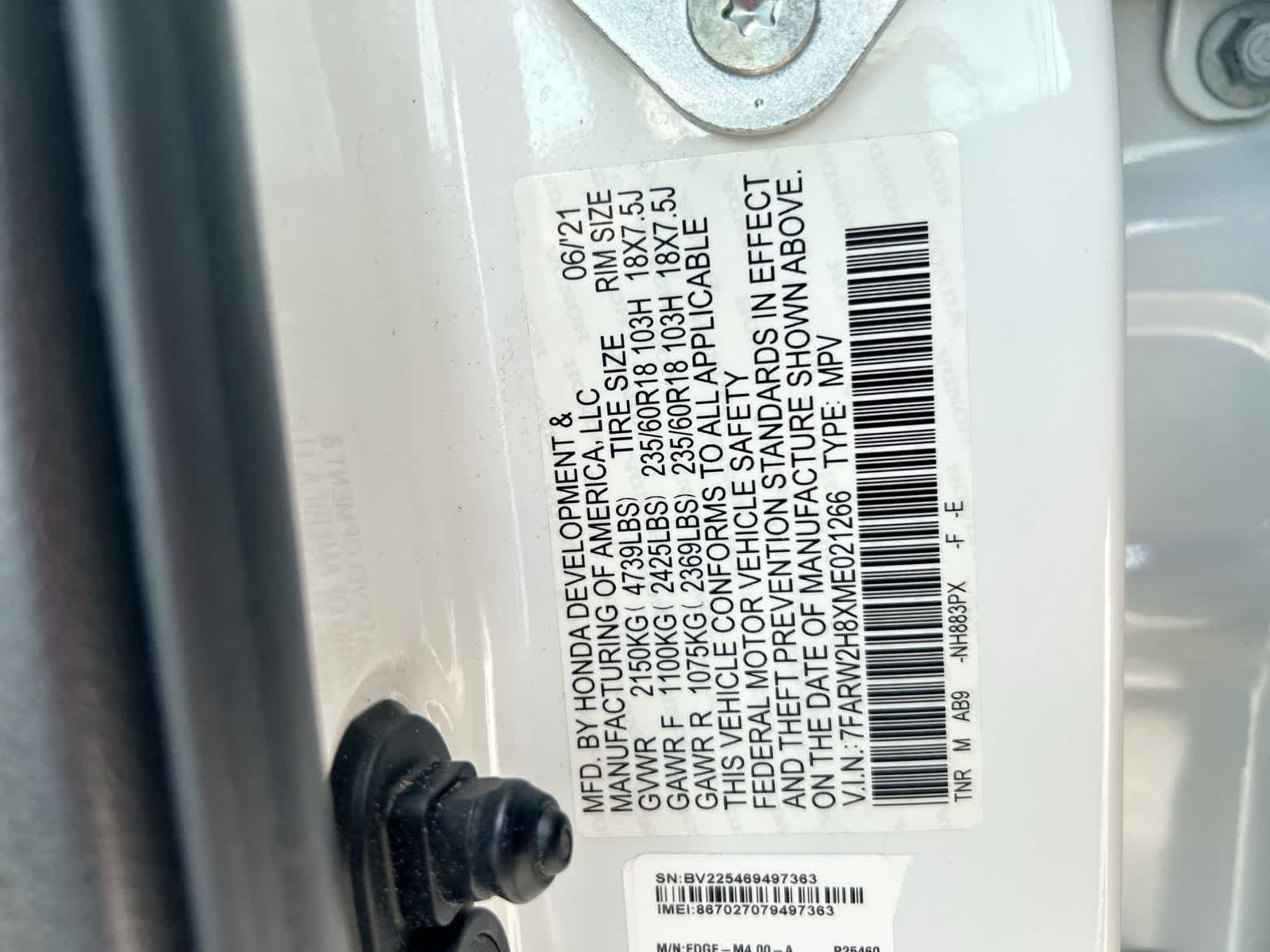 Used 2021 Honda CR-V EX-L image 2