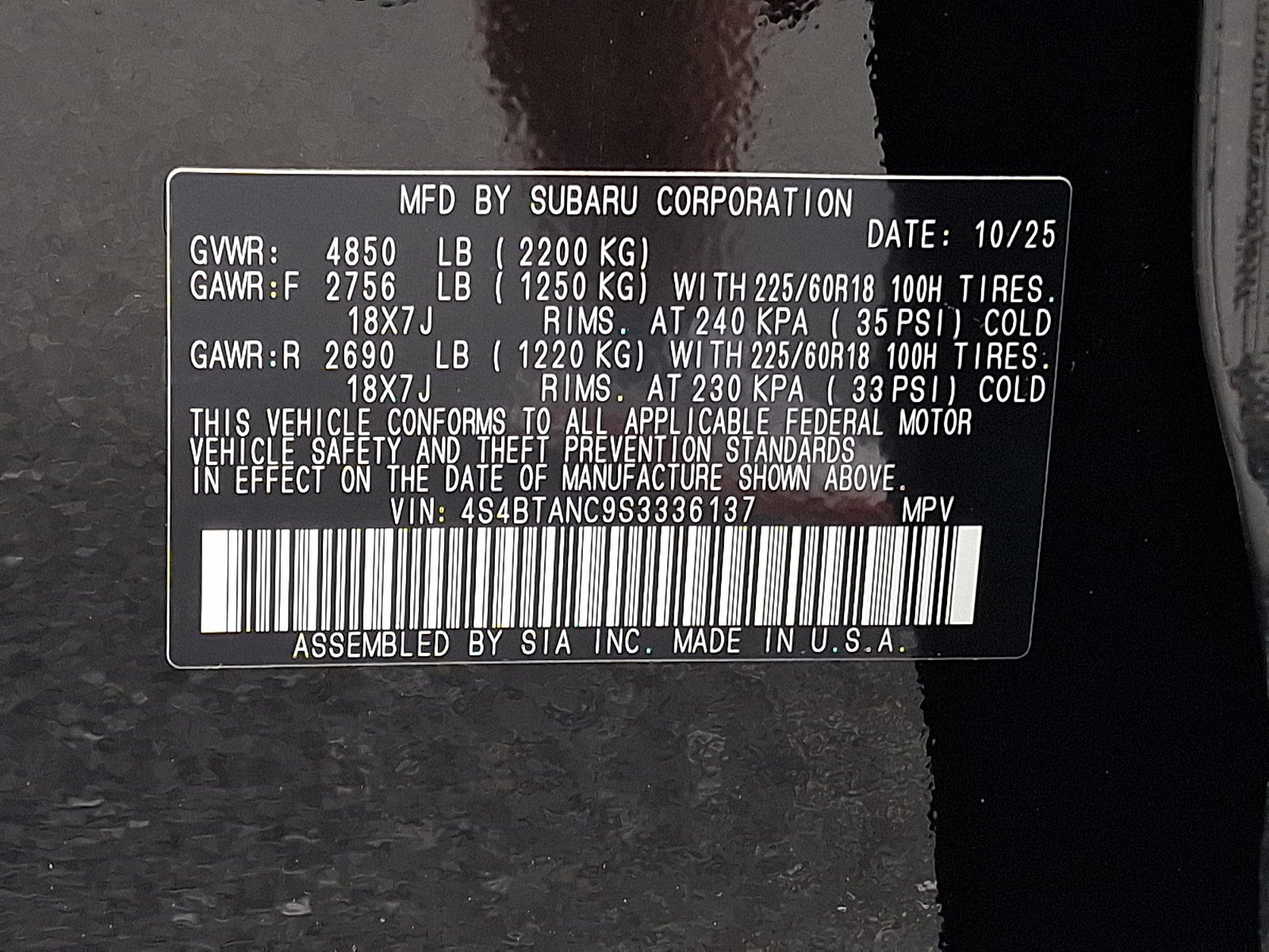 Certified 2025 Subaru Outback Limited AWD/4WD image 26