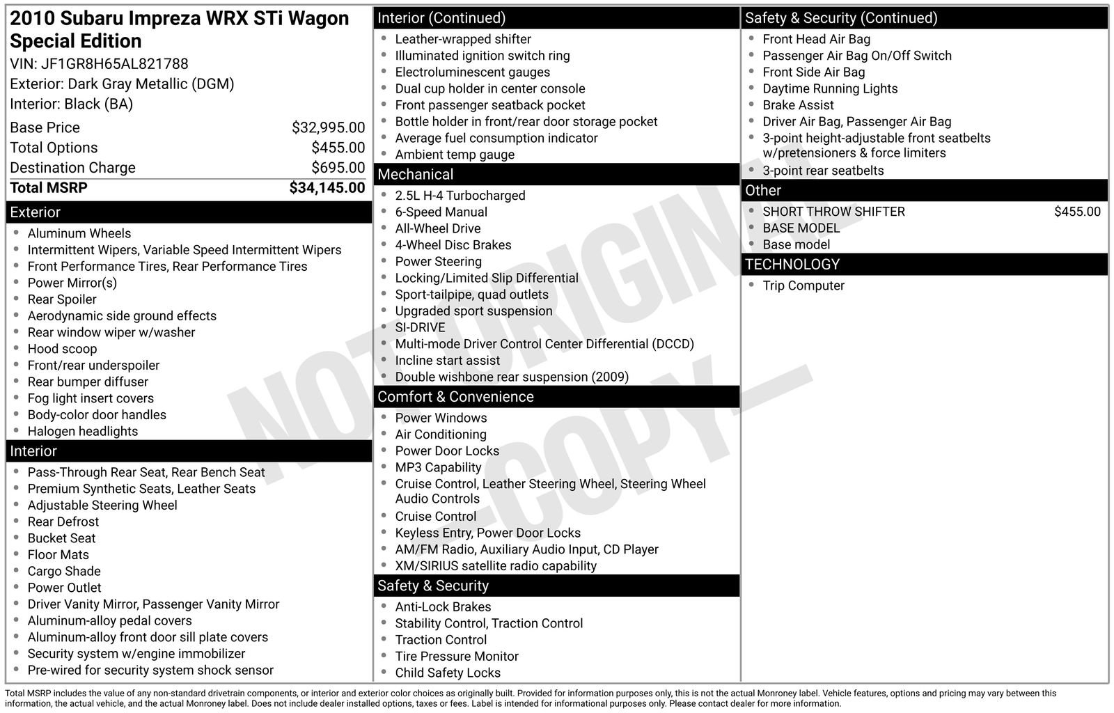 Used 2010 Subaru Impreza WRX STI AWD/4WD image 30