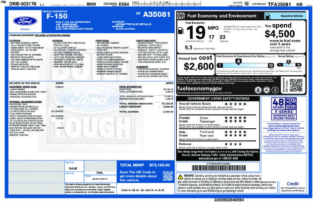 New 2026 Ford F150 Lariat w/ Equipment Group 502A High AWD/4WD image 10