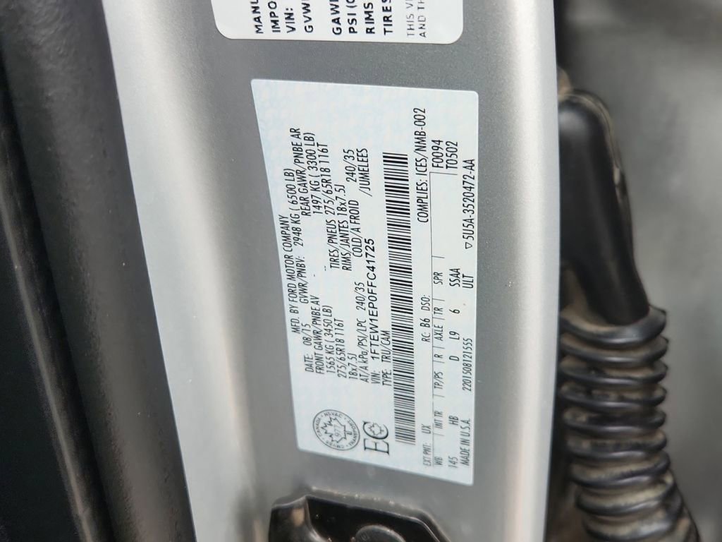 Used 2015 Ford F150 Lariat w/ Equipment Group 501A Mid image 21